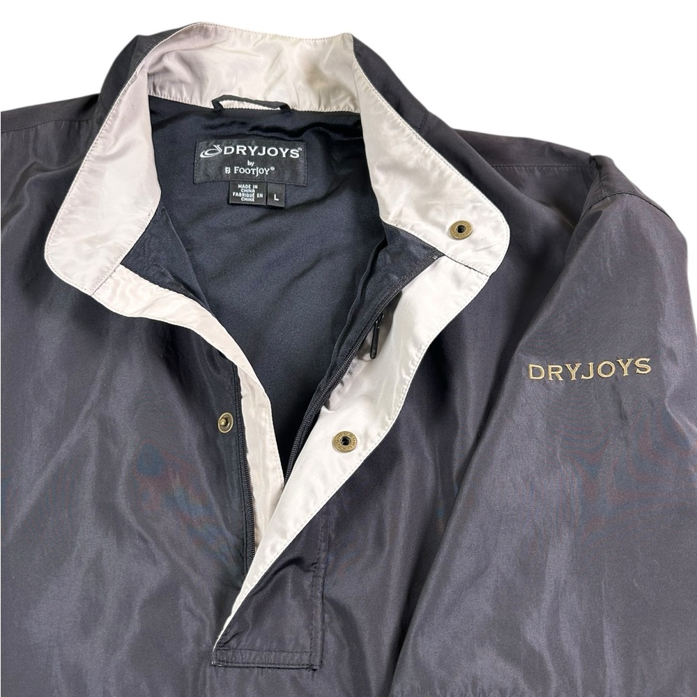 FootJoy‎ DryJoys Short Sleeve Rain Pullover Black Mens L Golf Windbreaker